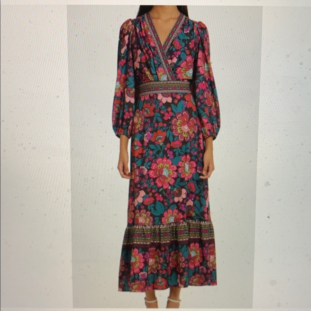 Donna Morgan Women’s Floral Print 3/4 Sleeves Dress Size 12